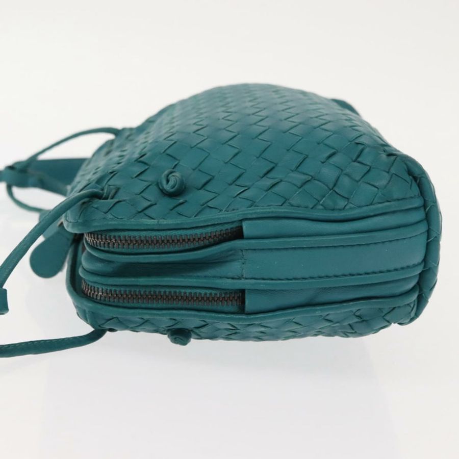 【日本直送】BOTTEGA VENETA INTRECCIATO 皮革單背包,土耳其藍,正品 148399-4