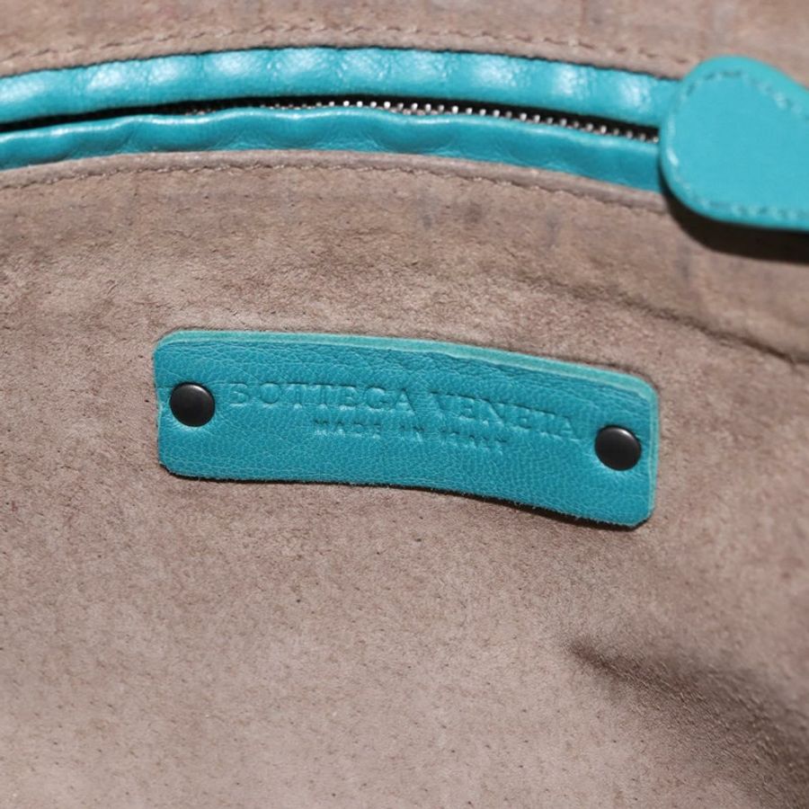 【日本直送】BOTTEGA VENETA INTRECCIATO 皮革單背包,土耳其藍,正品 148399-15
