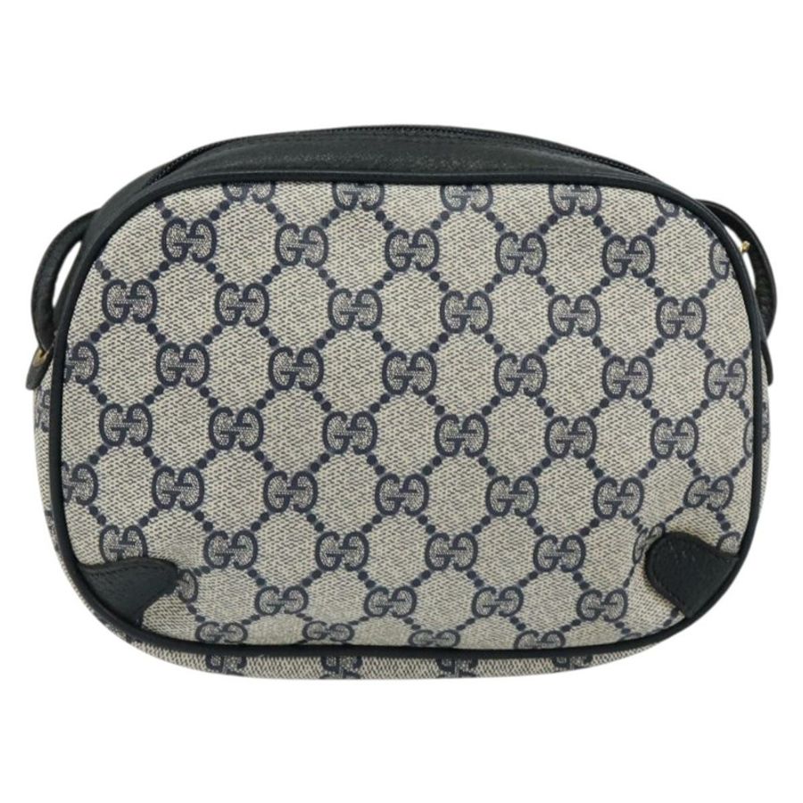【日本直送】GUCCI GG Supreme Sherry Line 單肩包 PVC 海軍藍/紅色 89 02 066 正品 150546-2