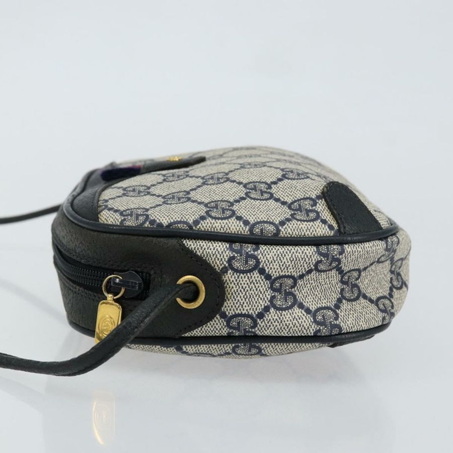 【日本直送】GUCCI GG Supreme Sherry Line 單肩包 PVC 海軍藍/紅色 89 02 066 正品 150546-4