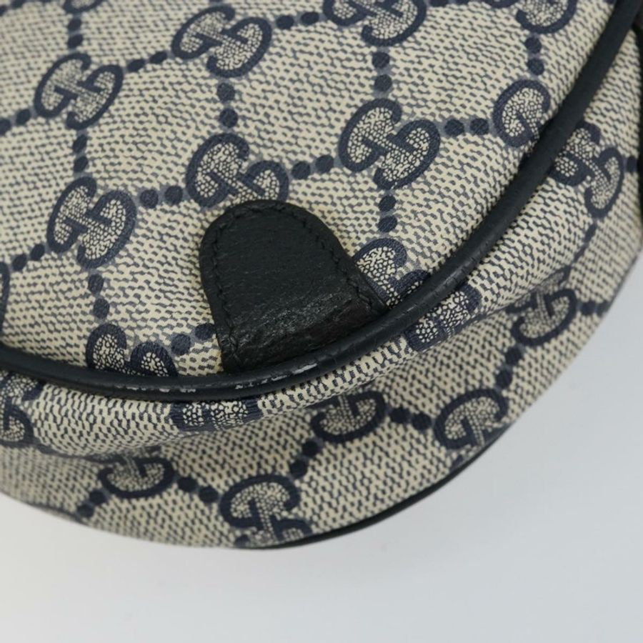 【日本直送】GUCCI GG Supreme Sherry Line 單肩包 PVC 海軍藍/紅色 89 02 066 正品 150546-11