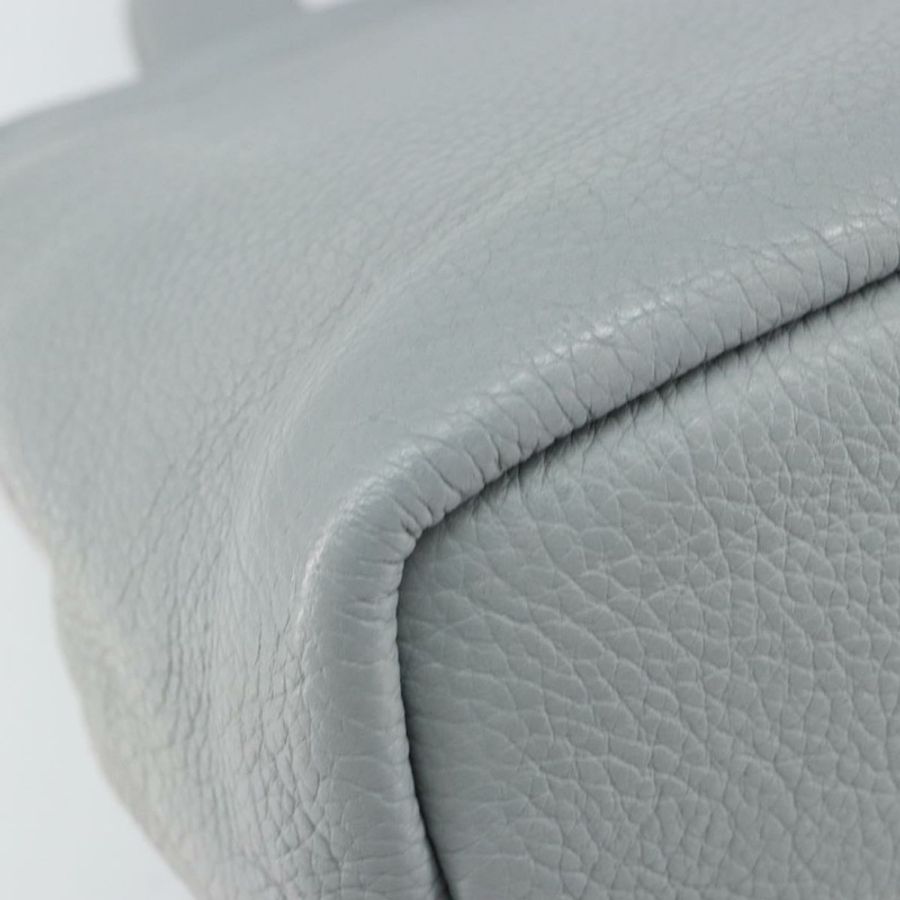【日本直送】PRADA 小號托特包 沖孔皮革 灰色 金色 正品 bs30580-12