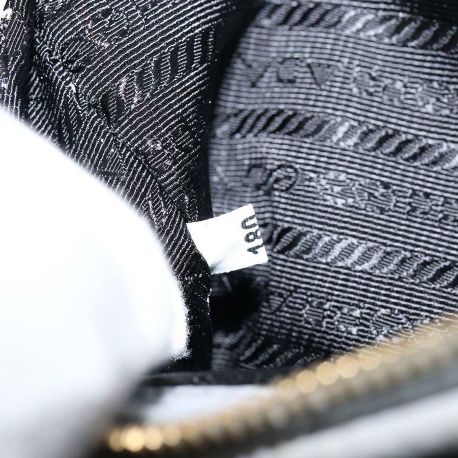 【日本直送】PRADA 小號托特包 沖孔皮革 灰色 金色 正品 bs30580-20