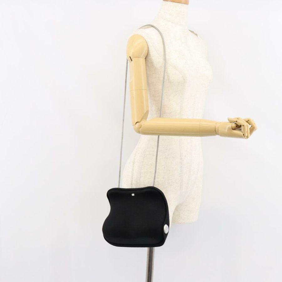 【日本直送】香奈兒 腰包 單肩包 棉質 黑色 CC Auth bs30491-21