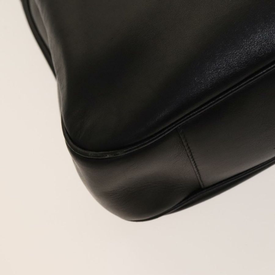 【日本直送】GUCCI 竹節肩背包 皮革 兩用 黑色 金色 001 1998 1577 正品 139142-15