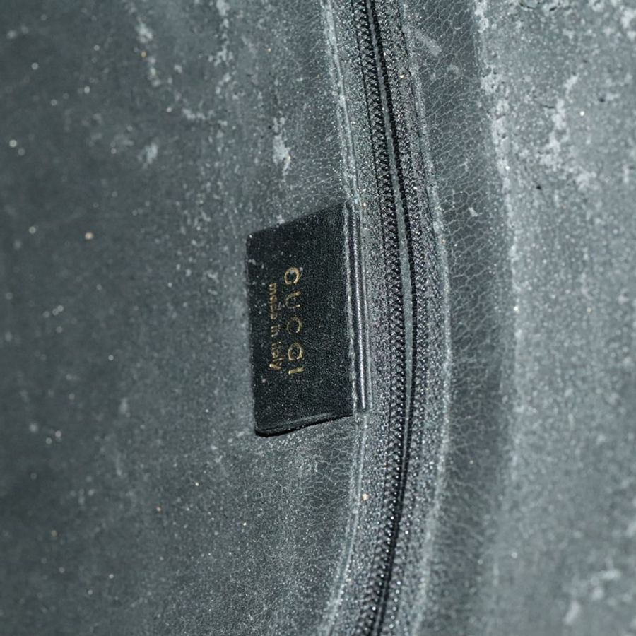 【日本直送】GUCCI 竹節肩背包 皮革 兩用 黑色 金色 001 1998 1577 正品 139142-18