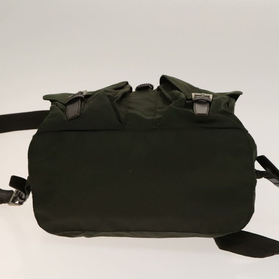【日本直送】PRADA 雙肩包 尼龍 卡其色 銀色 正品 ki5908-4