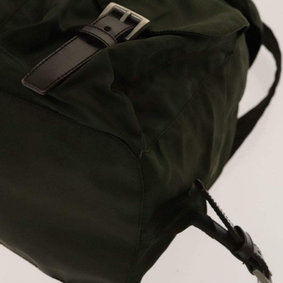 【日本直送】PRADA 雙肩包 尼龍 卡其色 銀色 正品 ki5908-15