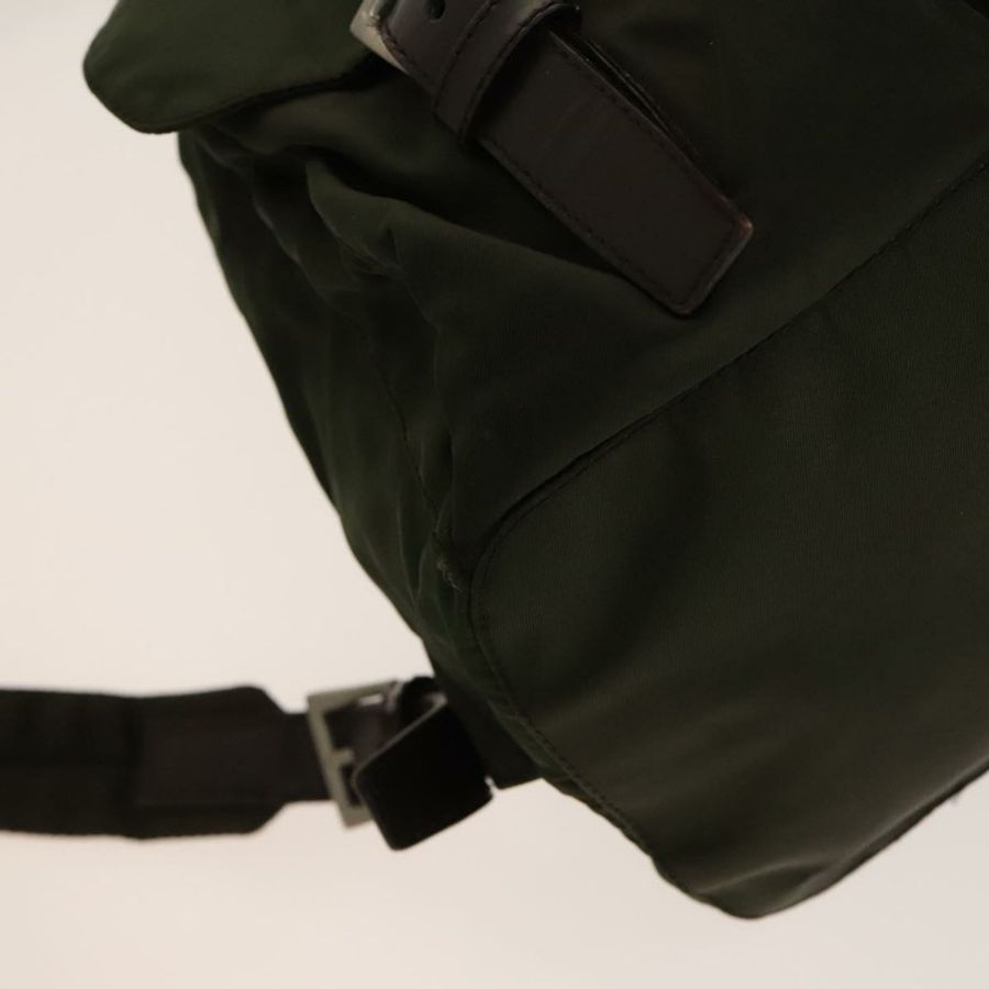 【日本直送】PRADA 雙肩包 尼龍 卡其色 銀色 正品 ki5908-16