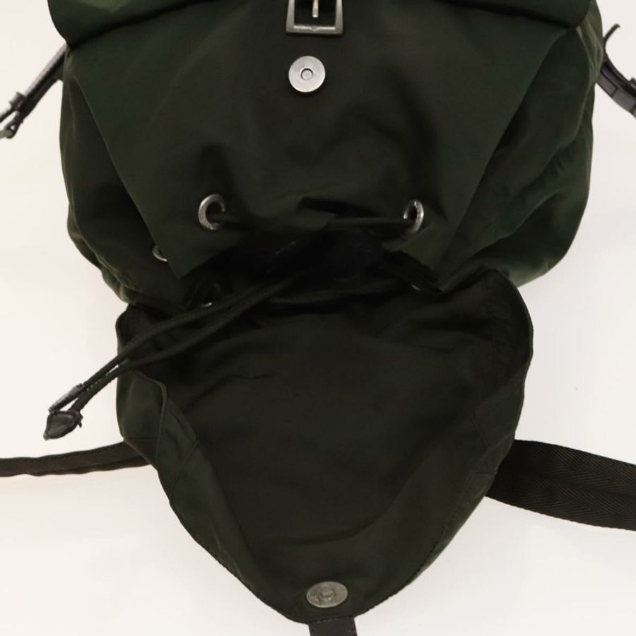 【日本直送】PRADA 雙肩包 尼龍 卡其色 銀色 正品 ki5908-21