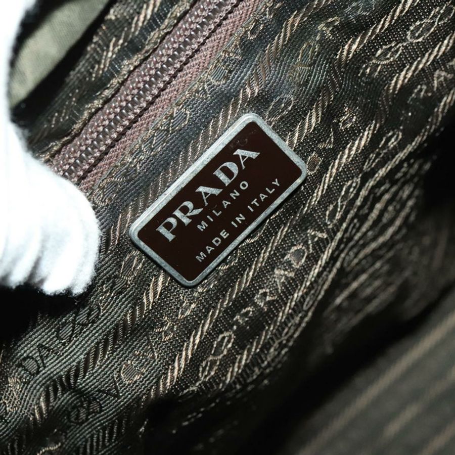 【日本直送】PRADA 雙肩包 尼龍 卡其色 銀色 正品 ki5908-22