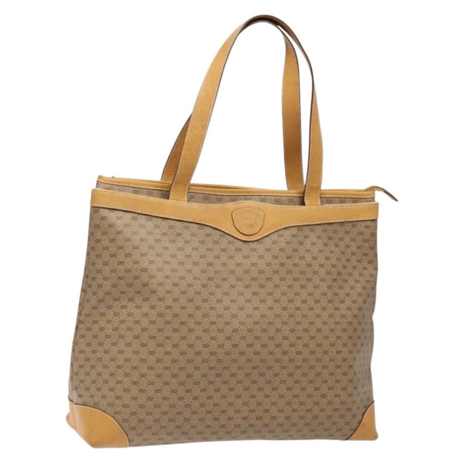【日本直送】GUCCI Micro GG Supreme 手提包 PVC 米色 金色 正品 ki5973-0