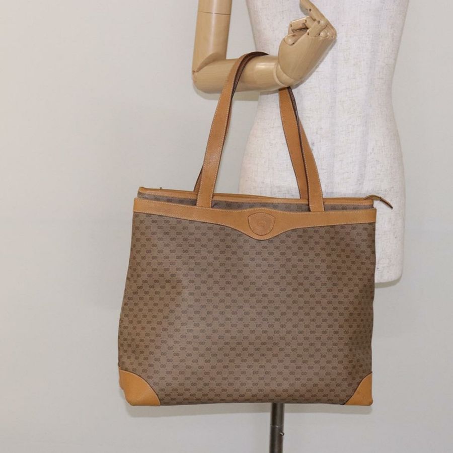 【日本直送】GUCCI Micro GG Supreme 手提包 PVC 米色 金色 正品 ki5973-22