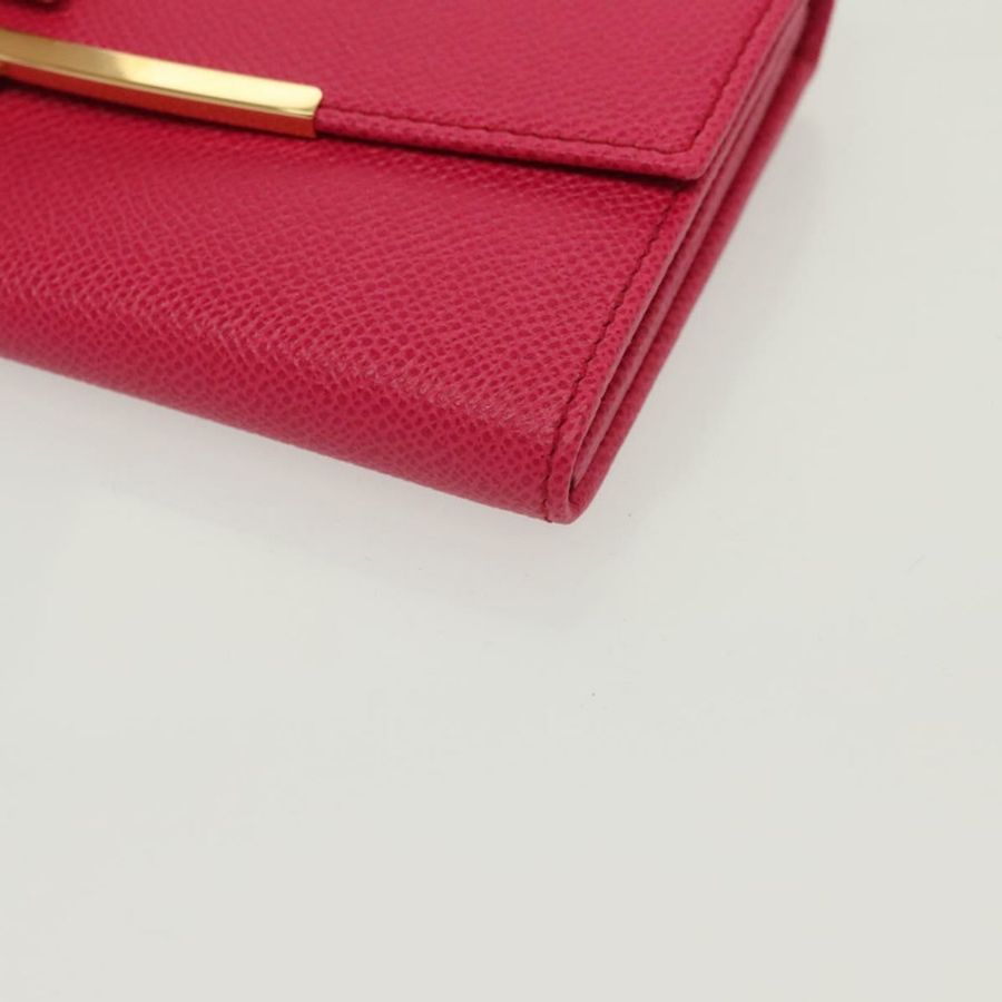 【日本直送】Salvatore Ferragamo Gancini 長版皮夾 皮革 粉金 正品 139609-14