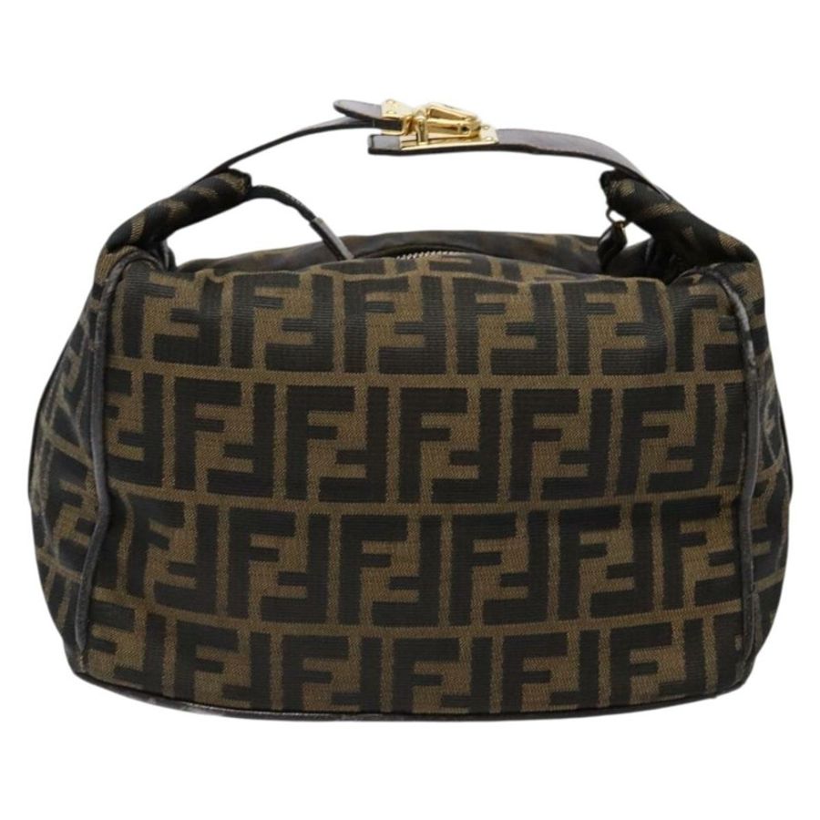 【日本直送】FENDI Zucca帆布化妝包 黑色 棕色 正品 139093-1