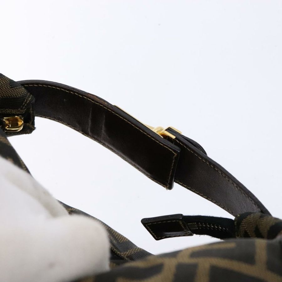 【日本直送】FENDI Zucca帆布化妝包 黑色 棕色 正品 139093-6