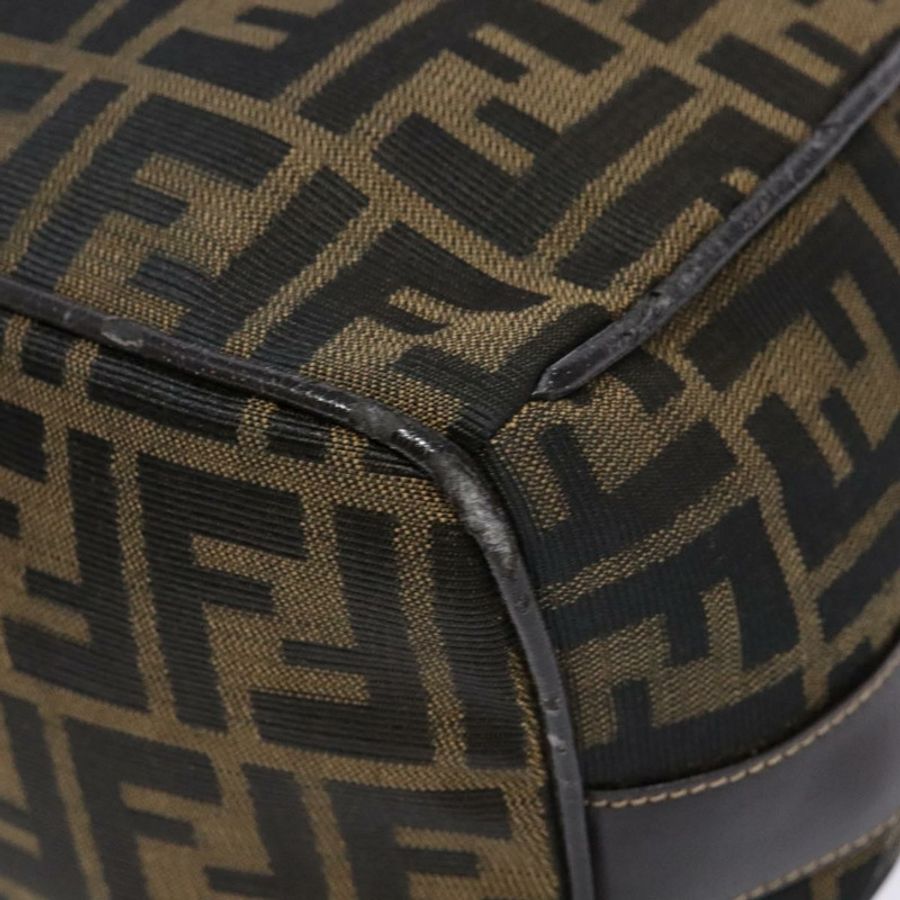 【日本直送】FENDI Zucca帆布化妝包 黑色 棕色 正品 139093-7