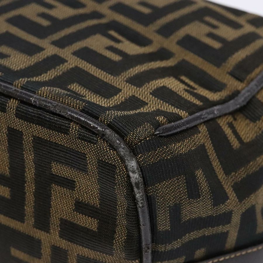 【日本直送】FENDI Zucca帆布化妝包 黑色 棕色 正品 139093-14