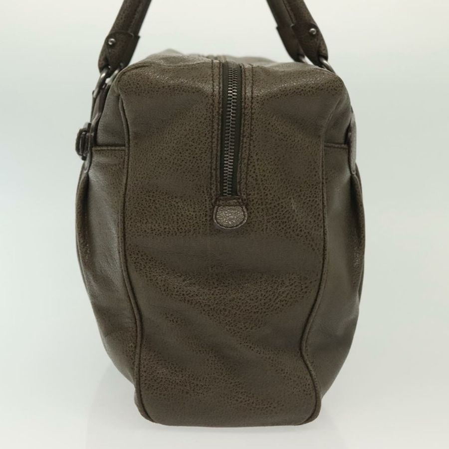 【日本直送】Salvatore Ferragamo Gancini 手提包 皮革 卡其色 銀色 正品 140186-2