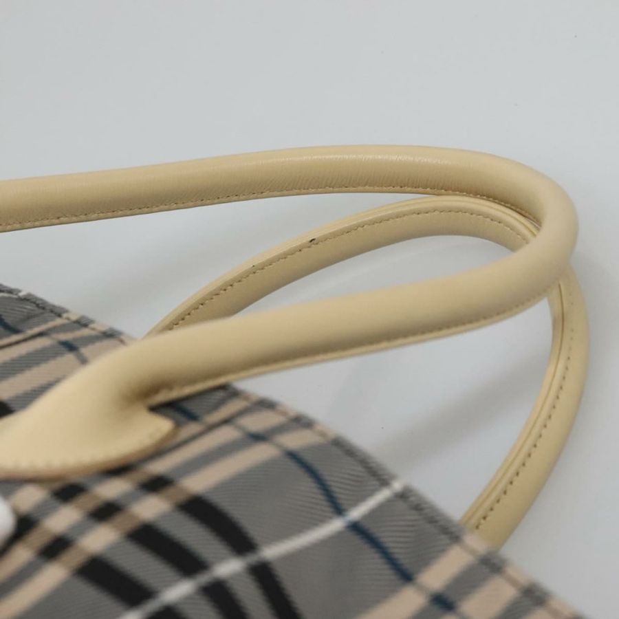 【日本直送】BURBERRY Blue Label Nova 格紋托特包 尼龍灰色 正品 ti3408-7