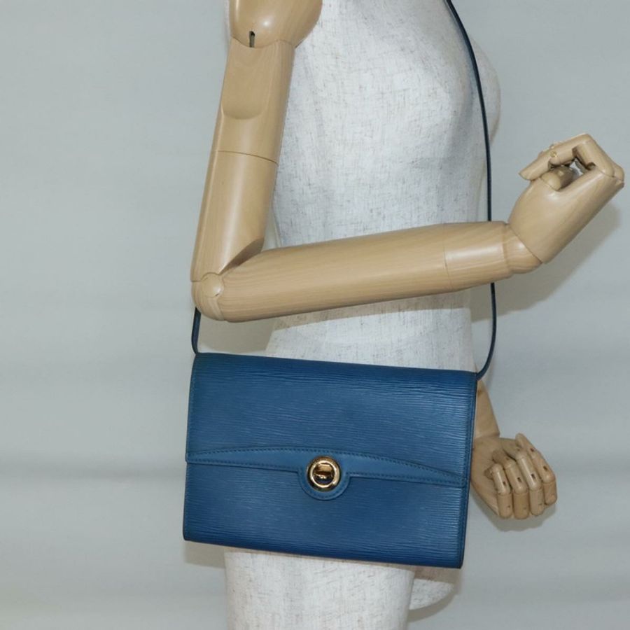 【日本直送】路易威登 Epi Pochette Arche 單背包 藍色 M52575 LV 正品 ep10558-21
