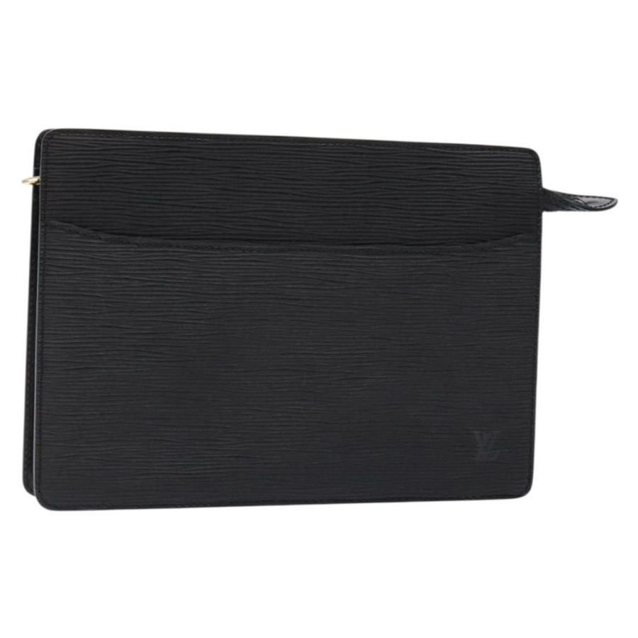 【日本直送】路易威登 Epi Pochette Homme 手拿包黑色 Noir M52522 LV 正品 fm4856-0