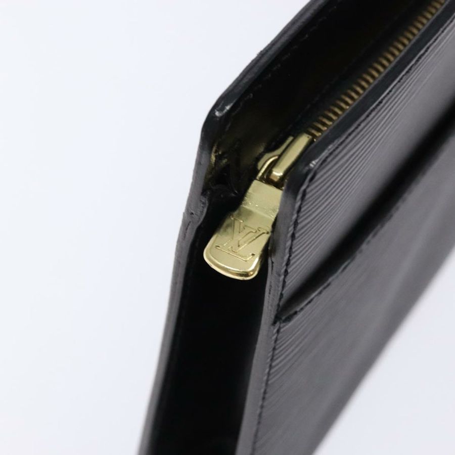【日本直送】路易威登 Epi Pochette Homme 手拿包黑色 Noir M52522 LV 正品 fm4856-7