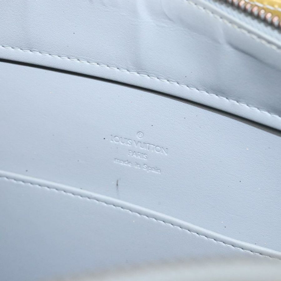 【日本直送】路易威登 Monogram Vernis Columbus 灰色手提包 M91028 LV Auth 141489-18