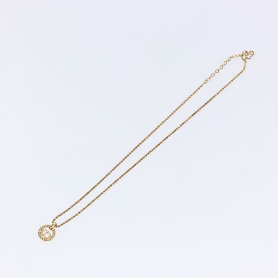 【日本直送】Christian Dior 項鍊 金屬 金 Auth bs29180-7