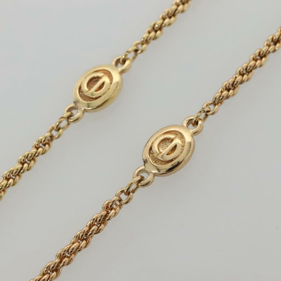 【日本直送】Christian Dior 項鍊 金屬 金 Auth bs29176-4