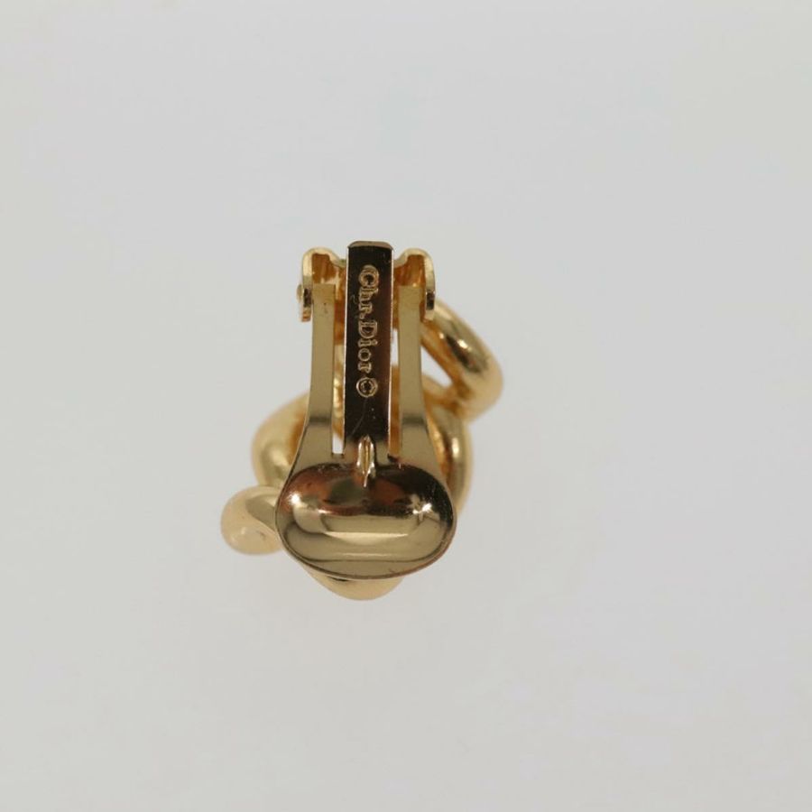 【日本直送】Christian Dior 耳環 金屬 金 Auth bs29162-2