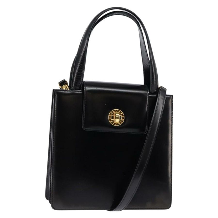 【日本直送】寶格麗 (BVLGARI) 皮革手提包 2way 金色 黑色 正品 bs29102-0