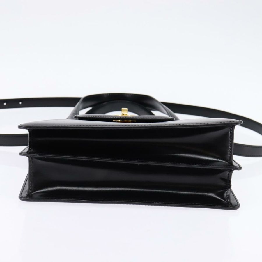 【日本直送】寶格麗 (BVLGARI) 皮革手提包 2way 金色 黑色 正品 bs29102-4
