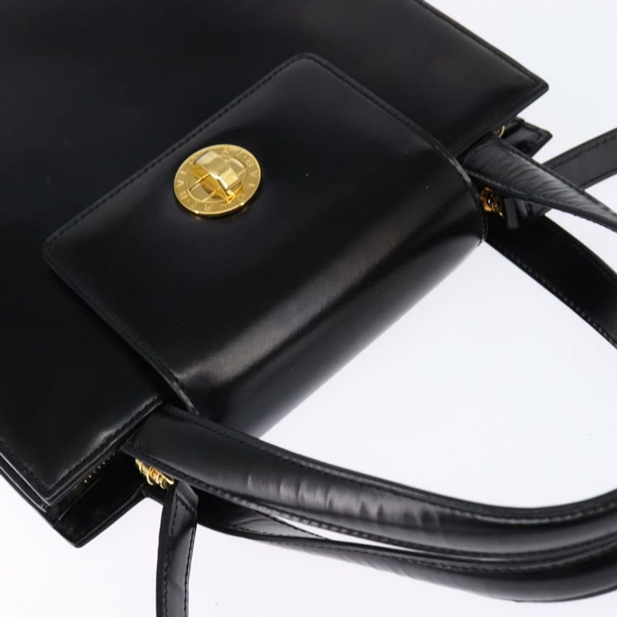 【日本直送】寶格麗 (BVLGARI) 皮革手提包 2way 金色 黑色 正品 bs29102-5