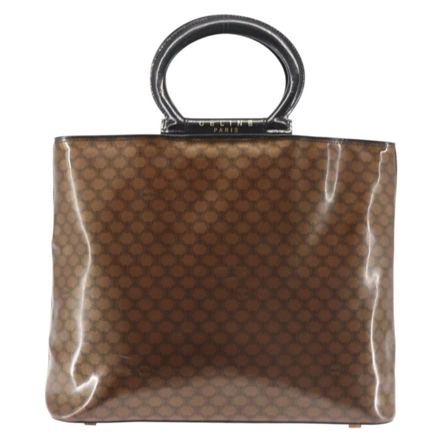 【日本直送】CELINE Macadam帆布手袋 棕色金色 正品 142800-12