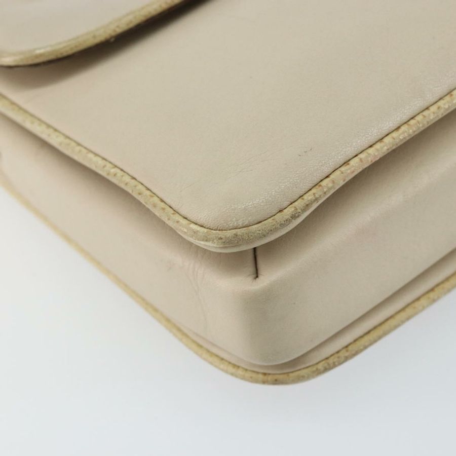 【日本直送】CELINE 皮革單背包 米色 金色 正品 142806-14