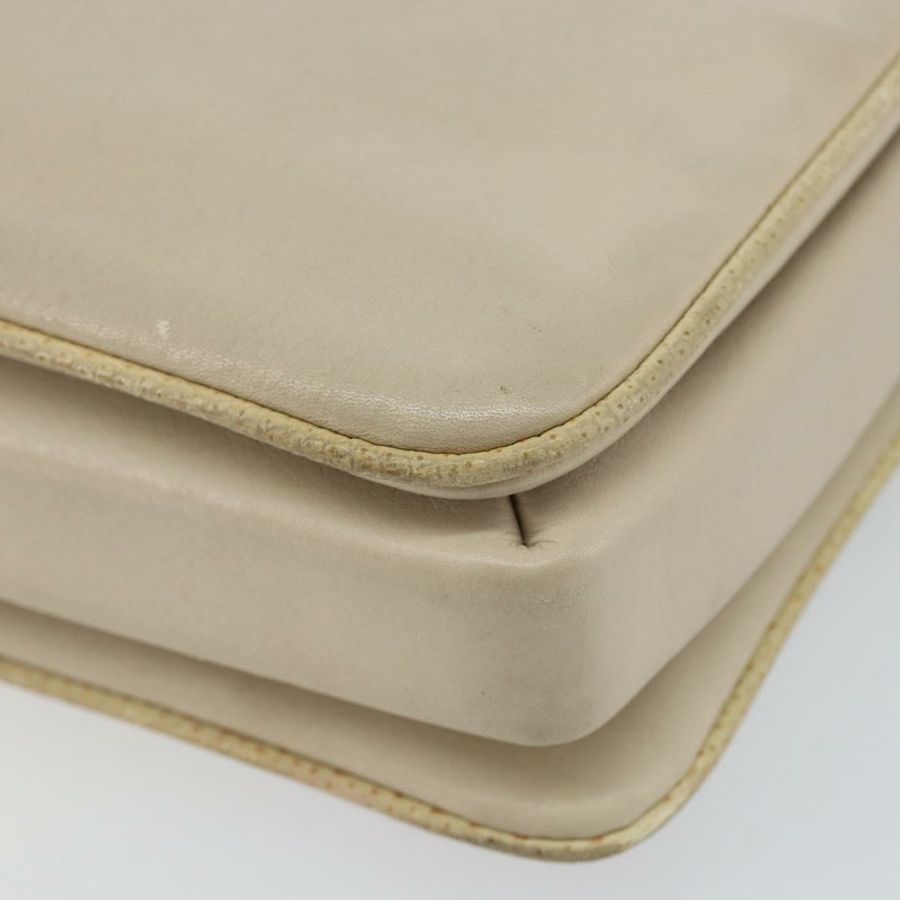【日本直送】CELINE 皮革單背包 米色 金色 正品 142806-15