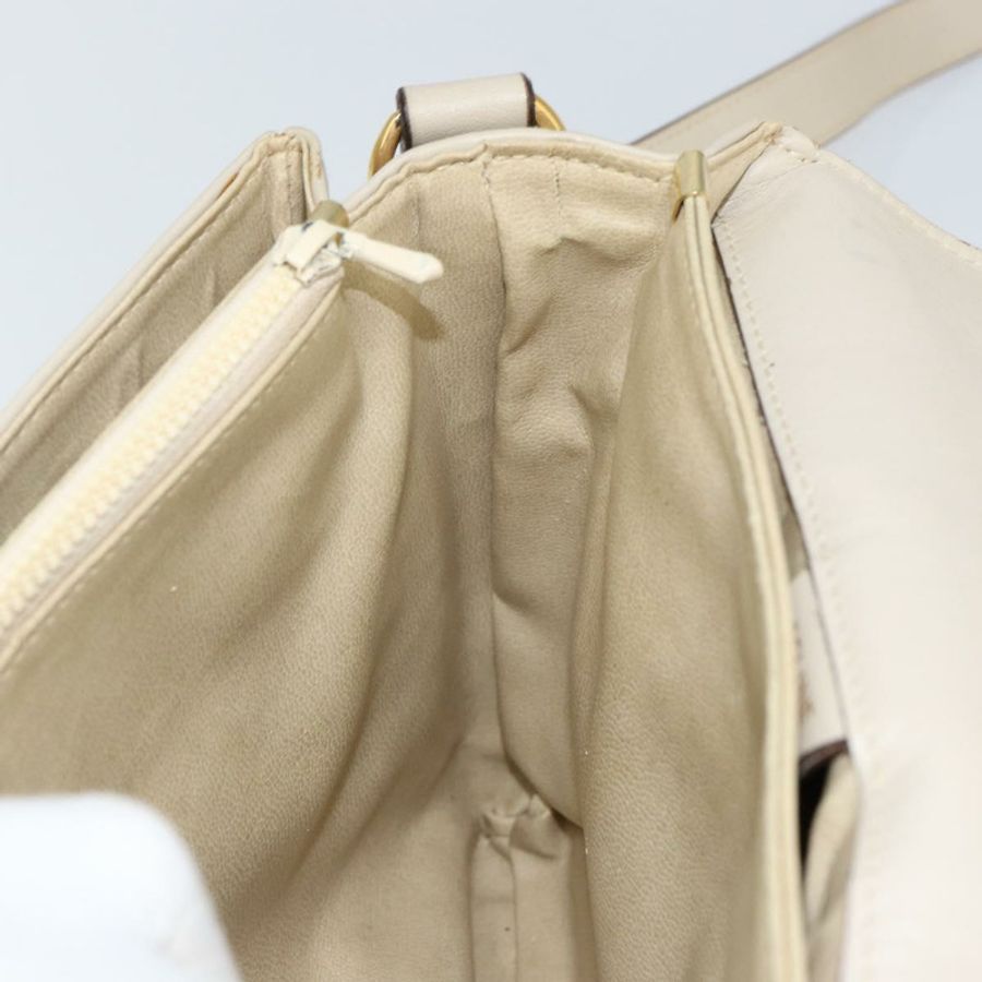 【日本直送】CELINE 皮革單背包 米色 金色 正品 142806-19