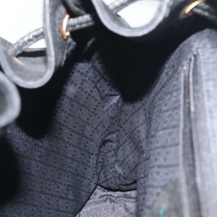 【日本直送】GUCCI 竹編雙肩包 絨面革 黑色 金色 003 2058 016 正品 BA5937-25