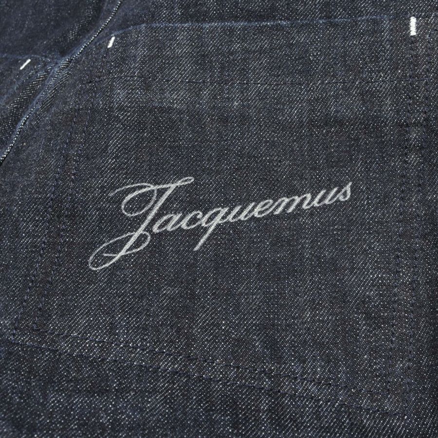 JACQUEMUS 高腰牛仔褲 #25 棉質海軍藍二手女款-7