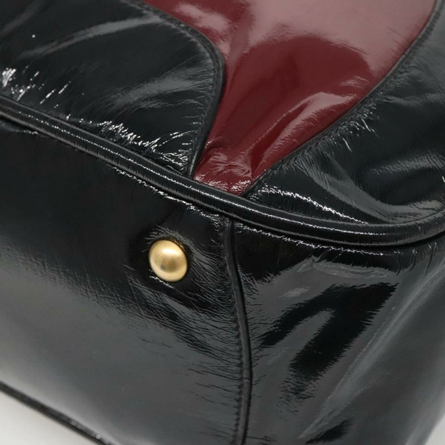 【日本直送】Miu Miu 手提包 漆皮 兩用 黑色 金色 正品 BA4312-17