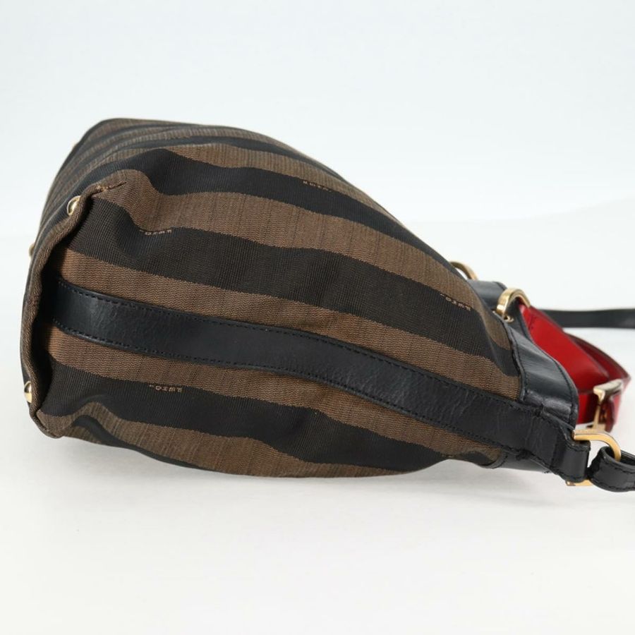 【日本直送】FENDI 胡桃色帆布雙肩包 棕色 黑色 正品 BA4760-3