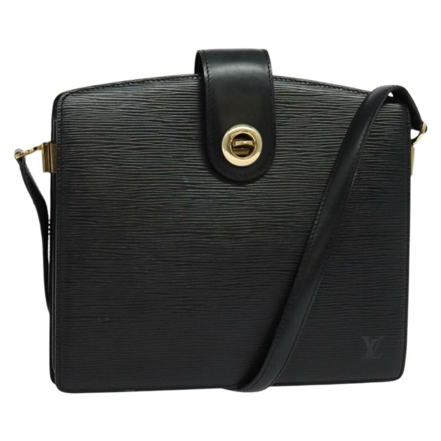 【日本直送】路易威登 Epi Capuchin 單肩包 黑色 M52342 LV 正品 ep10154-0