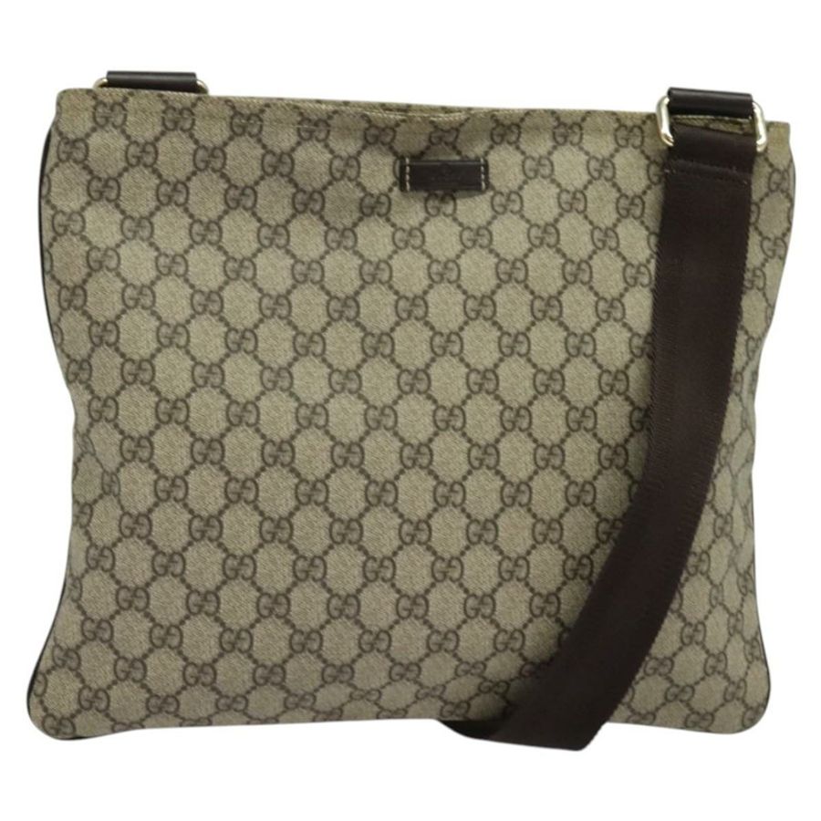 【日本直送】GUCCI GG Supreme 單肩包 PVC 米色 金色 201446 正品 ep10294-0