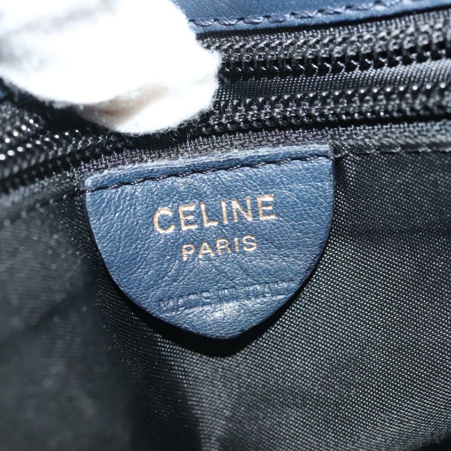 【日本直送】CELINE 尼龍海軍藍金色手提包 正品 ep10381-17
