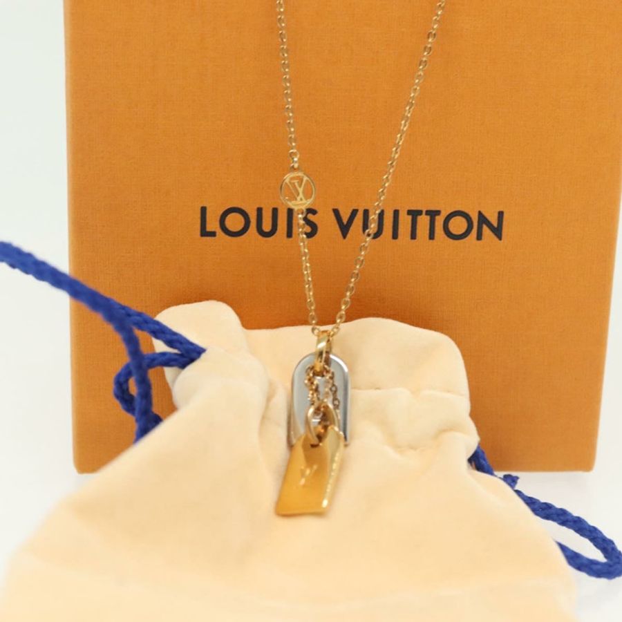 【日本直送】路易威登 Nanogram Collier Precious 項鍊,金屬金色,型號 M63141,正品編號 138918-11
