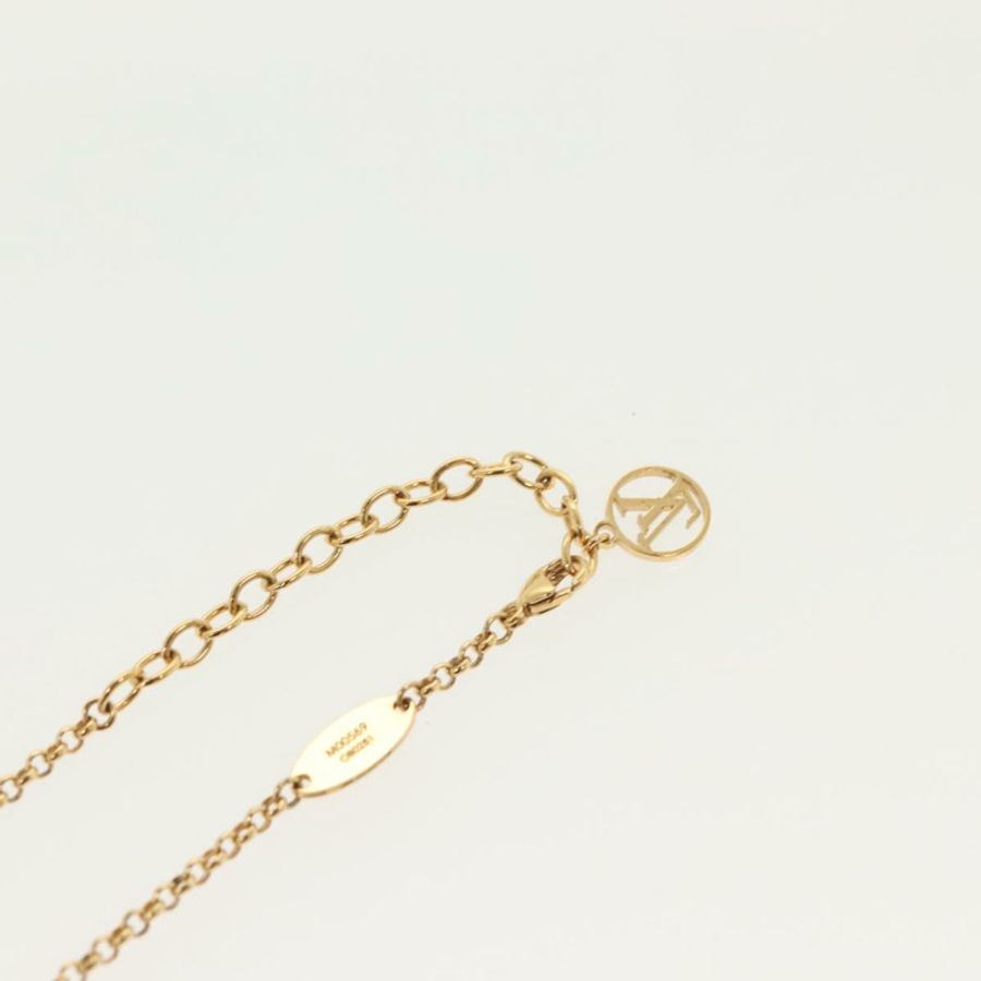【日本直送】路易威登 Collier LV Tribute 項鍊 金屬金 M00569 LV Auth 138912-15