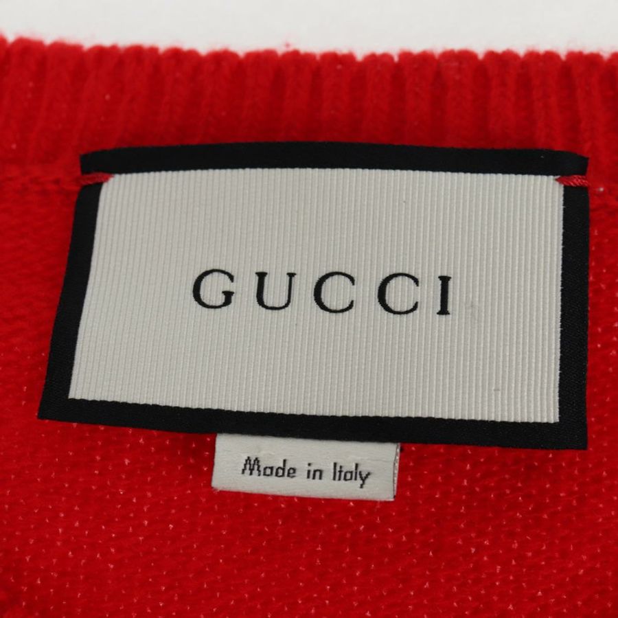 【日本直送】GUCCI迪士尼聯名針織羊毛上衣 XL 紅色 正品 139000-5