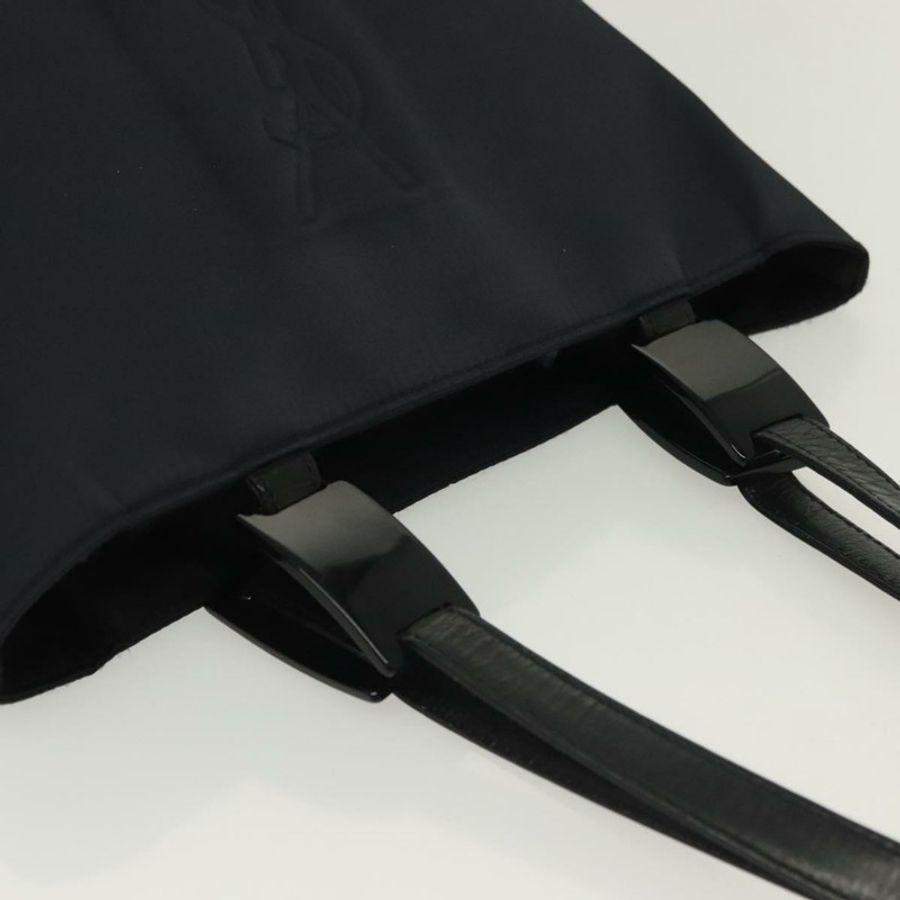 【日本直送】SAINT LAURENT 尼龍手提包 海軍藍 銀色 正品 137808-5
