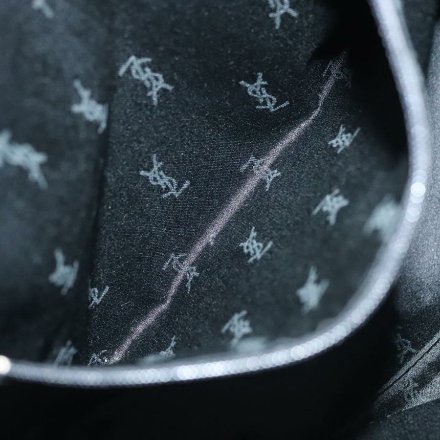【日本直送】SAINT LAURENT 尼龍手提包 海軍藍 銀色 正品 137808-11